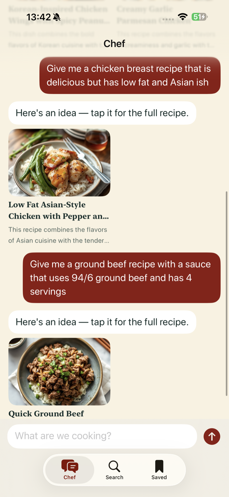 Recipeas chef answering a request for a low-fat, Asian-inspired chicken breast recipe